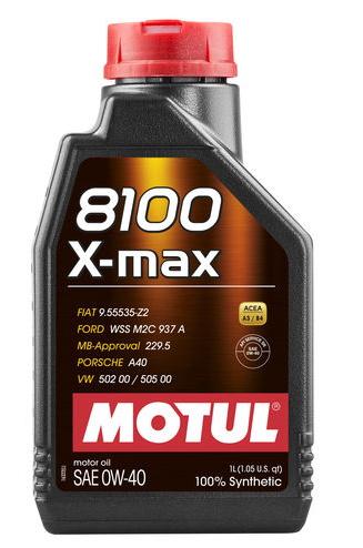 Motul 8100 X-Max 0W40 1L (12 stk/pap)