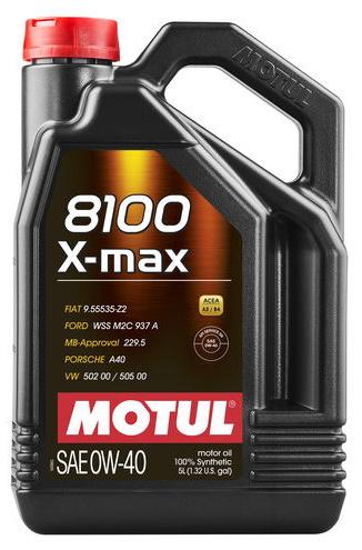 Motul 8100 X-Max 0W40 5L (4 stk/pap)