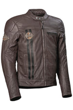 Difi mc-leather jacket boston brown