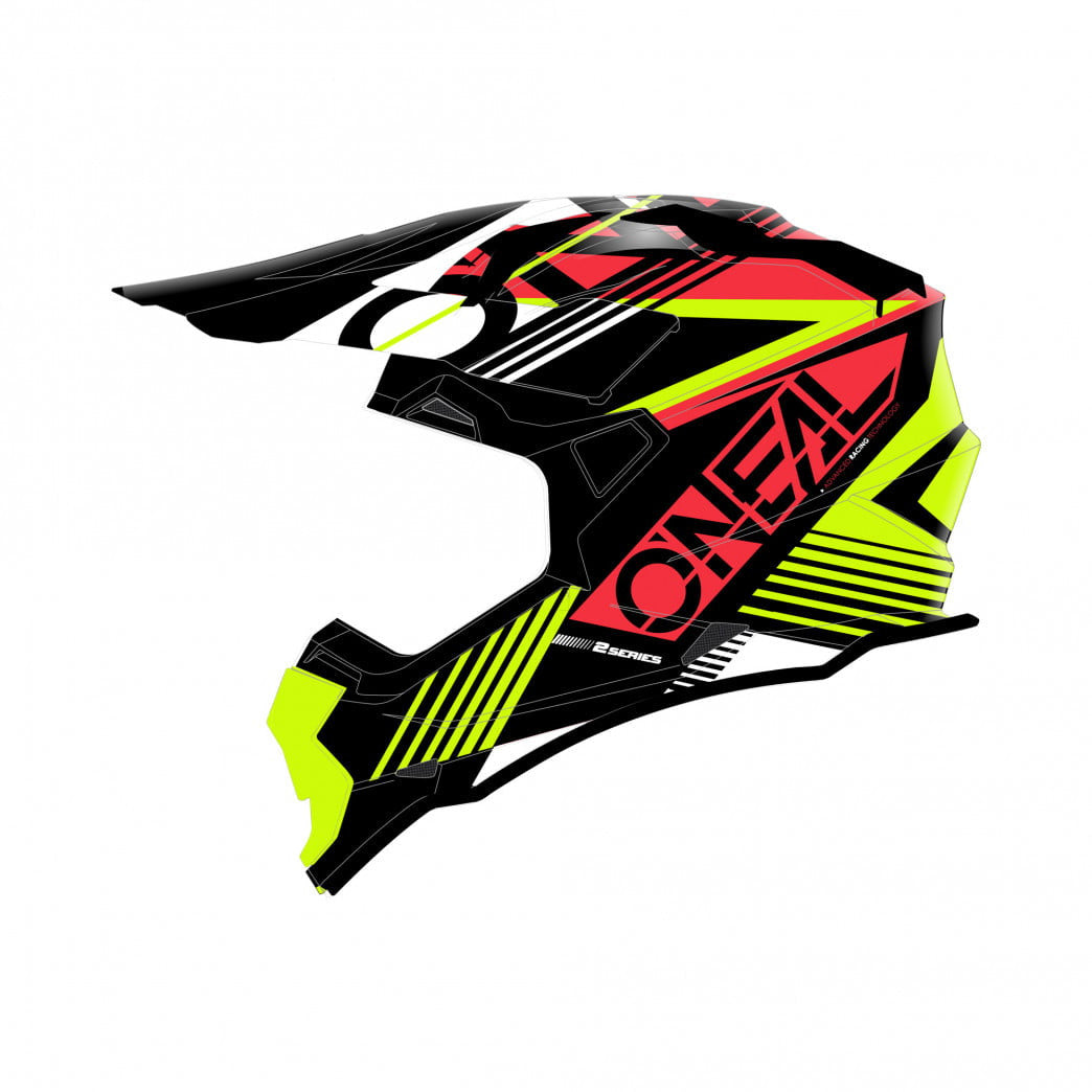 O'Neal Cross MC Helmet 2 Series Rush Red /Flu