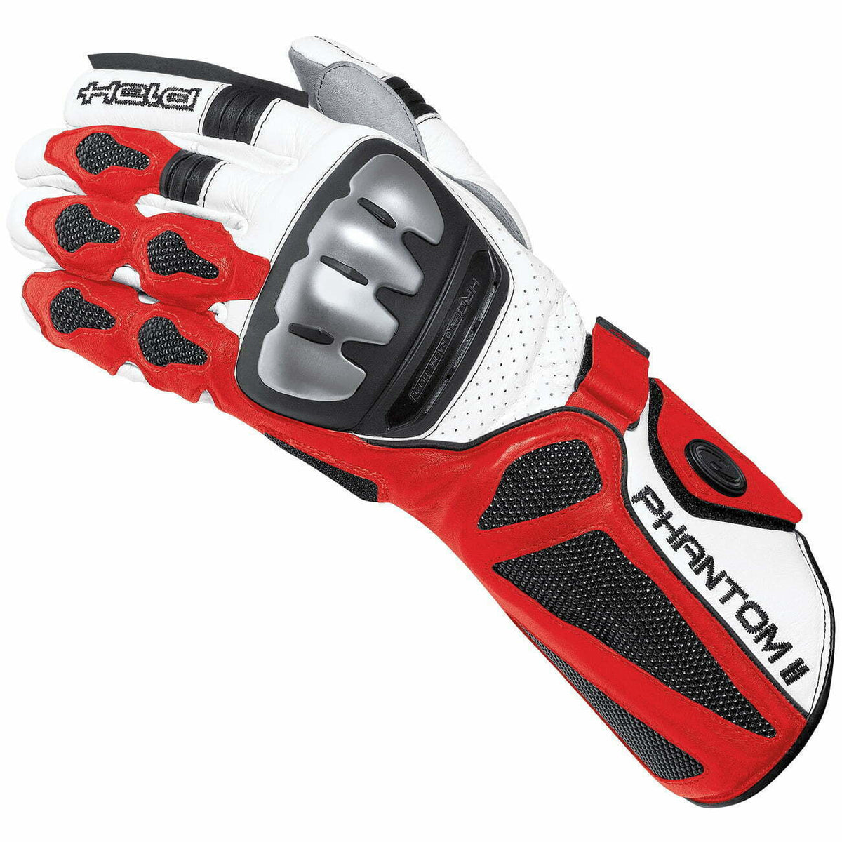 Holdt MC-Sport handsker Phantom II White /Red