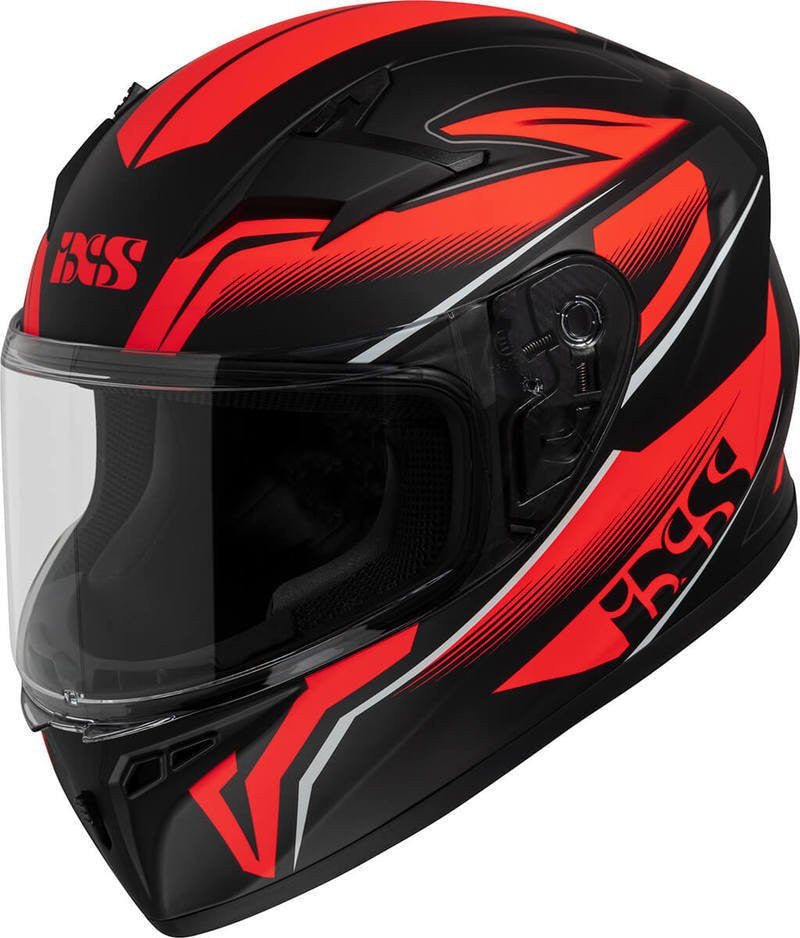 IXS Børne Integreret MC Helmet 136 2.0 Sort /rød