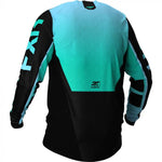 FXR Podium MX Cross Sweater 21 Black /Mint /Sky Blue