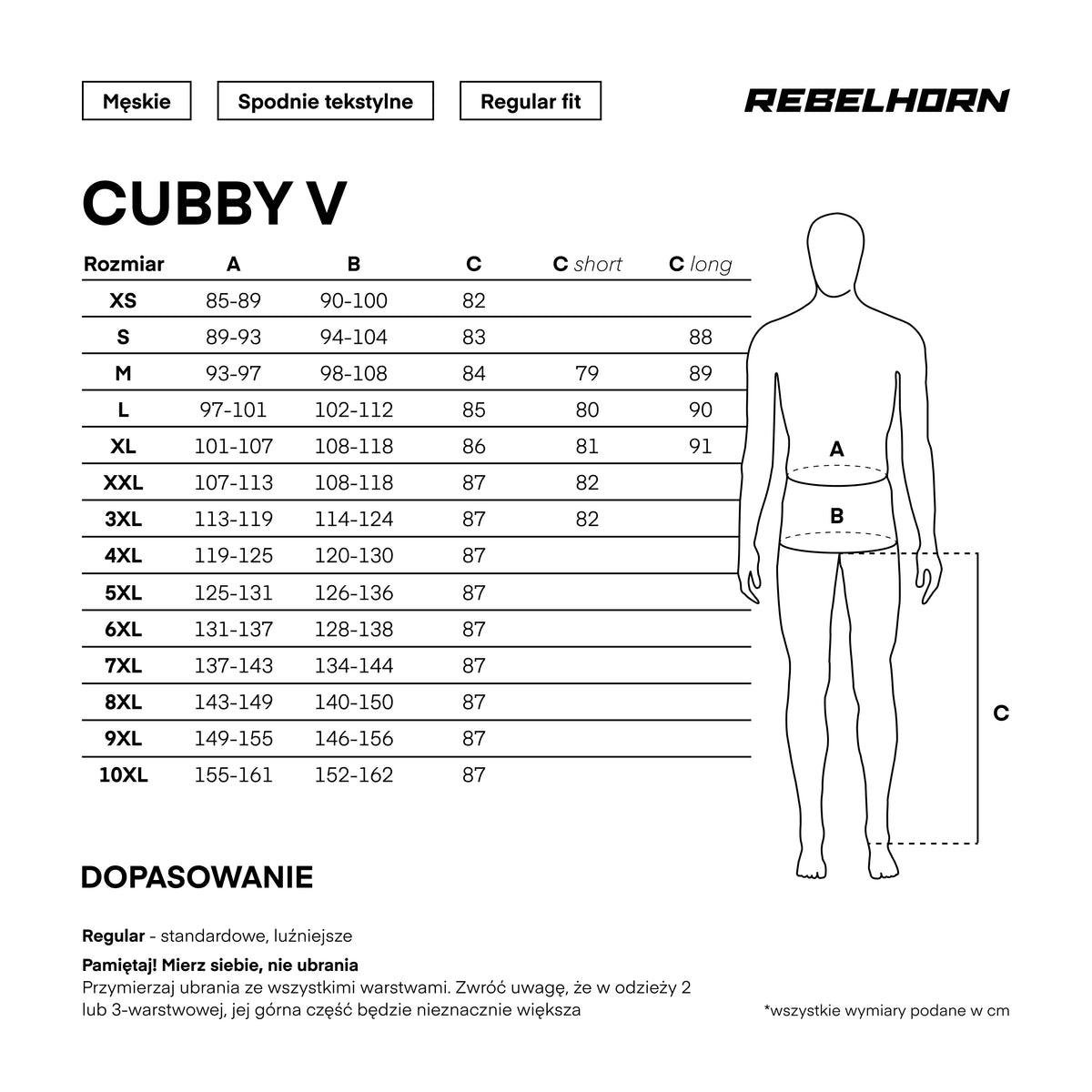 Rebelhorn tekstil mc-bukser cubby mod sort