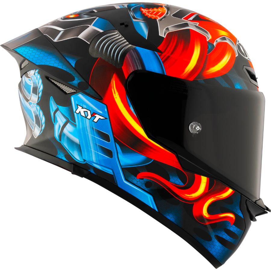 KYT Integral MC Helmet TT-Revo Gear E6 sort /rød /blå