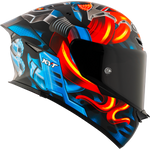 KYT Integral MC Helmet TT-Revo Gear E6 sort /rød /blå