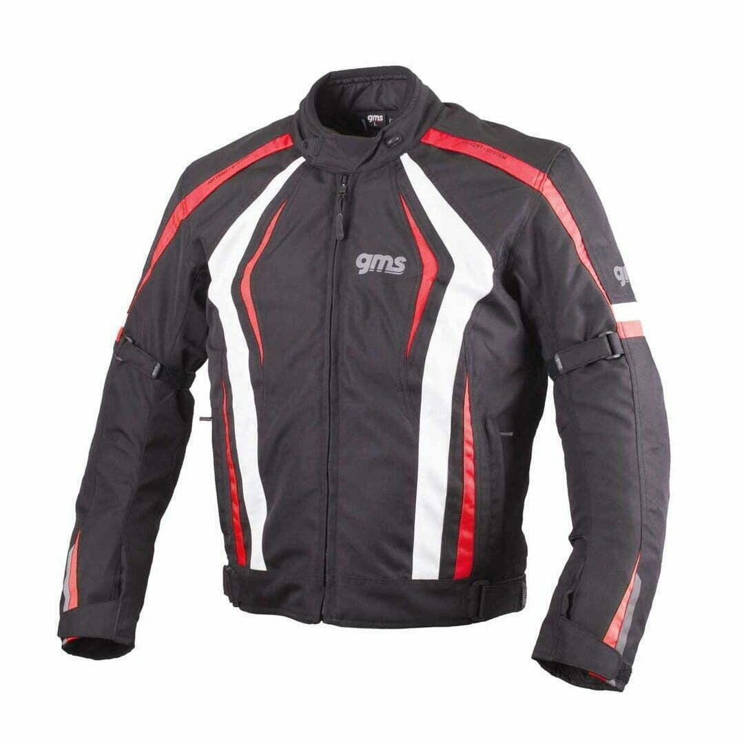 GMS Textil Mc-Jakke Blouson Pace Sort /Hvid /Rød 