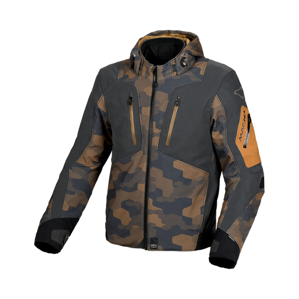 Macna Softshell MC jacket Angle Camo Brown