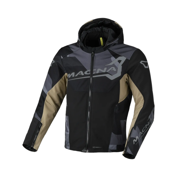 Macna Softshell MC jacket atracor black /taupe