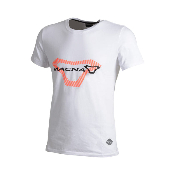 T-shirt macna, logo hvid/orange/sort