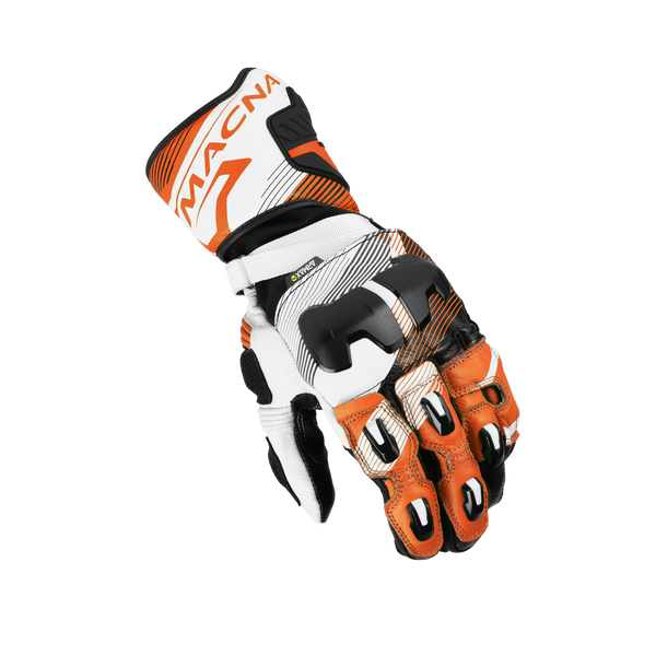 Motorcycle Gloves Macna, Powertrack 2.0 Gray/Black/Orange