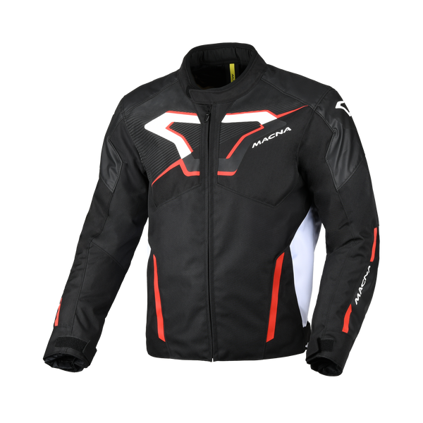 Macna Textile MC Jacket Tazar 2.0 sort /hvid /rød
