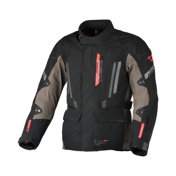 Macna Lamineret tekstil MC Jacket Ultimax 2.0 sort /grå /rød