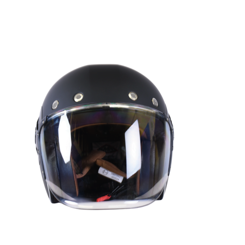 SMK Jet MC Helmet Retro sort