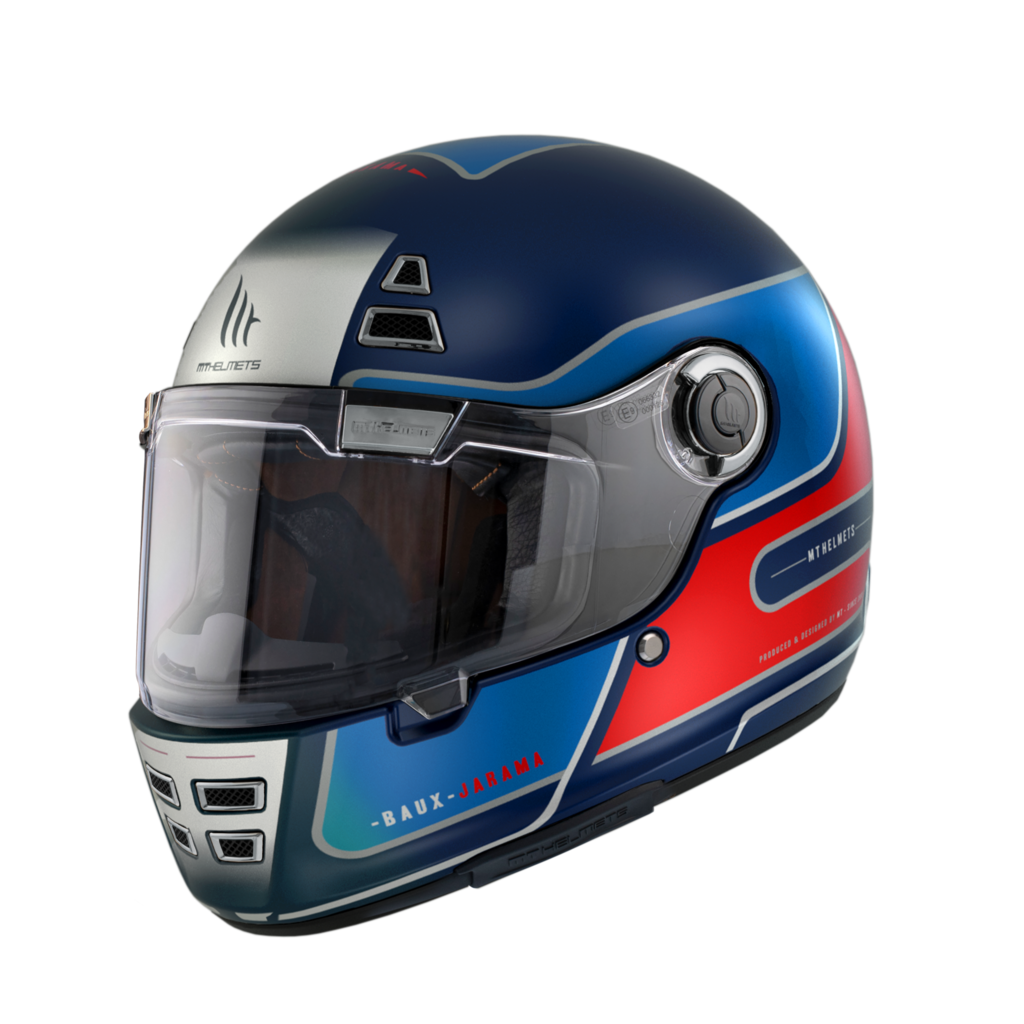 MT -hjelme Integral MC Helmet Jarama Baux B7 Blue Matt