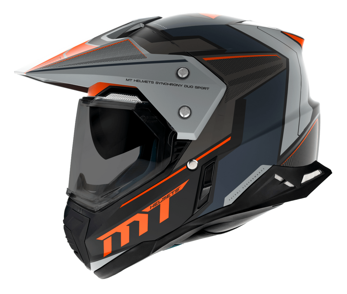 MT -hjelme Enduro MC Helmet Synchrony Patrol Matt Orange