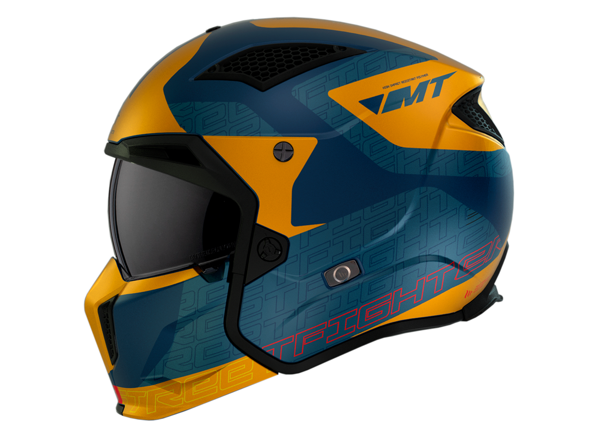 MT -hjelme Åbn MC Helmet Streetfighter SV S Totem C3