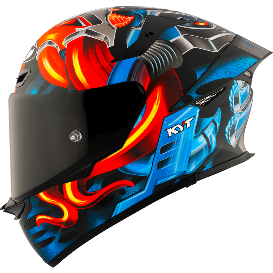 KYT Integral MC Helmet TT-Revo Gear E6 sort /rød /blå