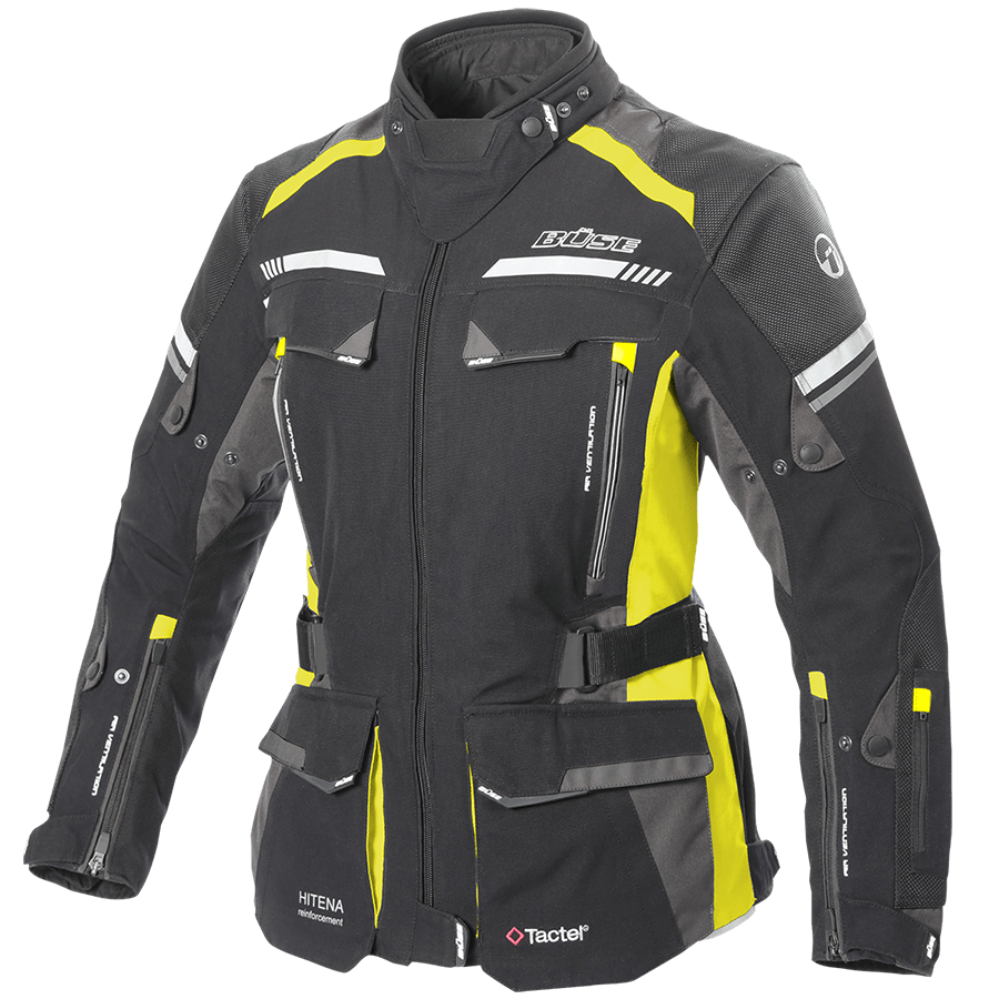 Büse Dam Textile MC Jacket Highland II sort /influenza