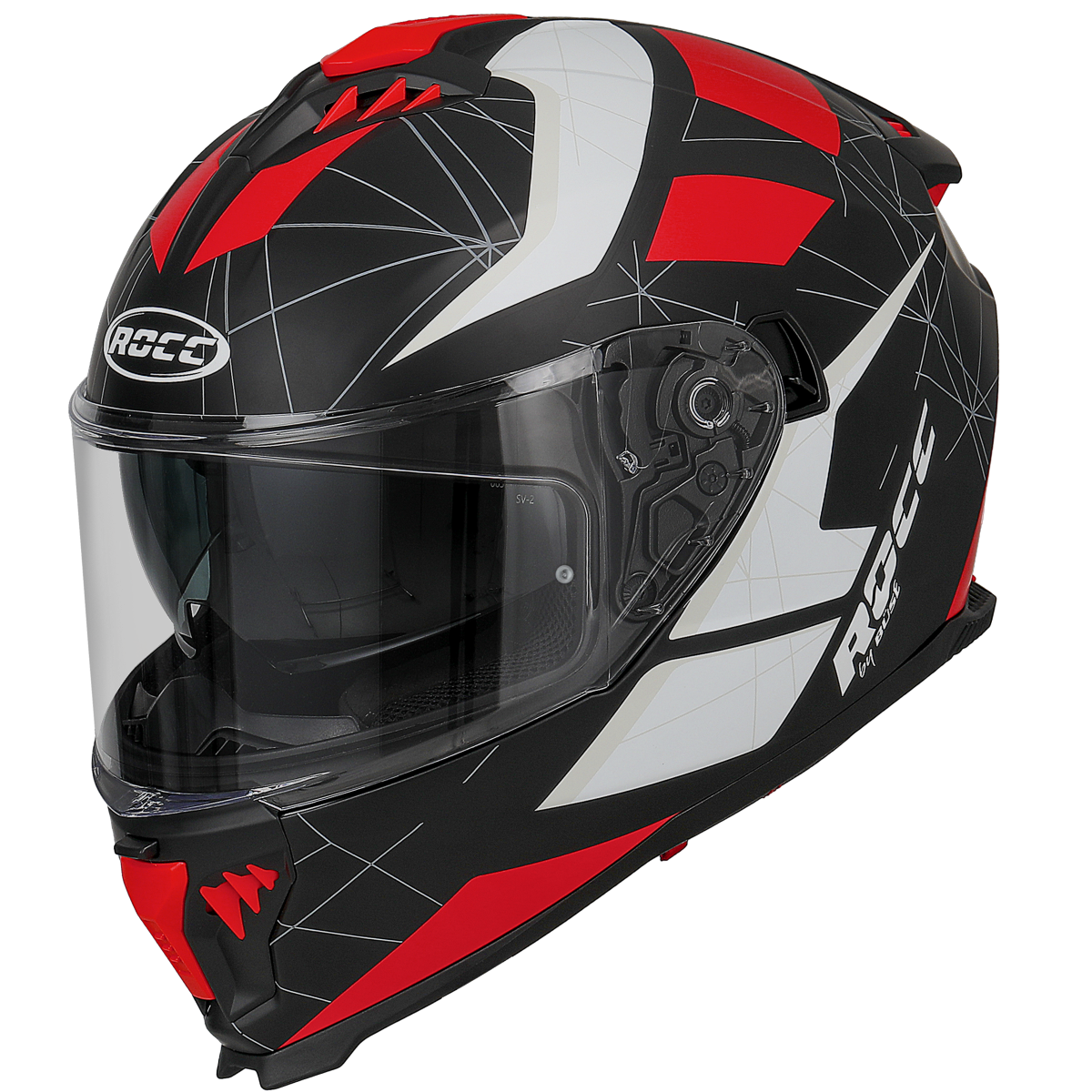 ROCC 390 Integral MC Helmet Black /Red