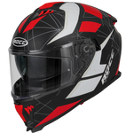 ROCC 390 Integral MC Helmet Black /Red