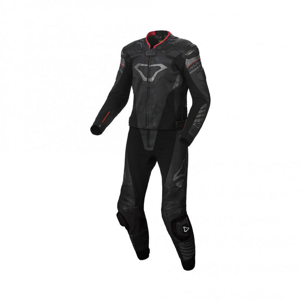 Macna Mc-Skinnsæt 2-delt Tracktix Sort 