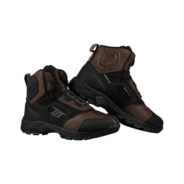 Halvfjerds Unisex MC-sko SD-BA7 Stelvio Low Black /Brown