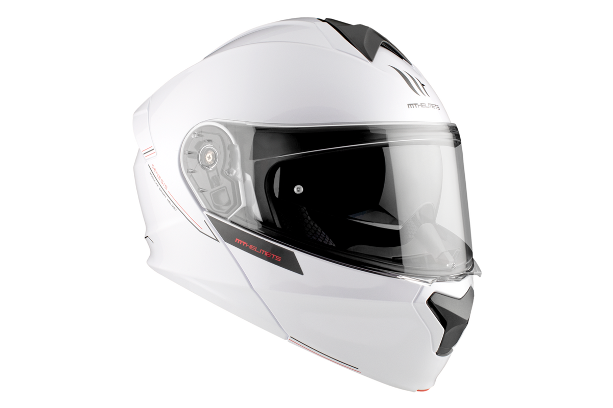 MT -hjelme Åbenbar MC Helmet Genesis SV White