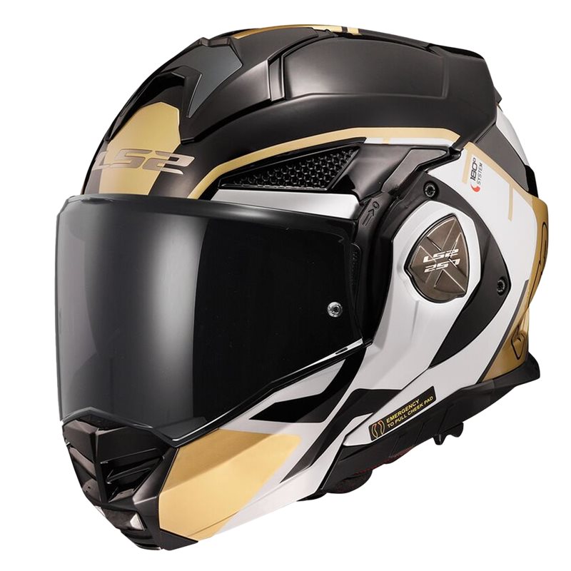 LS2 Åbn MC Helmet Advant X Metryk sort /guld