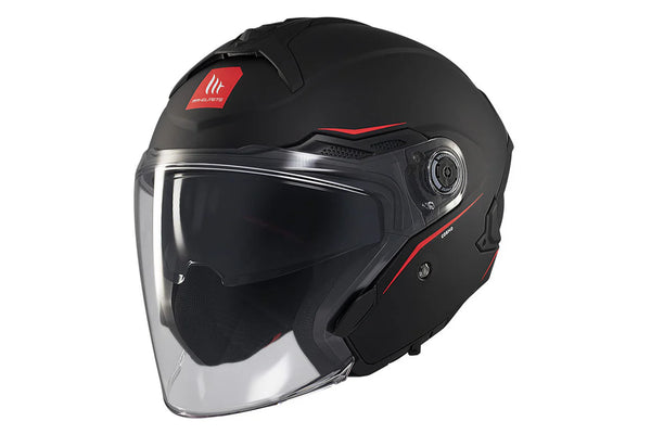 MT Helmet Jet MC Helmet Cosmo SV SOLID A1 Sort