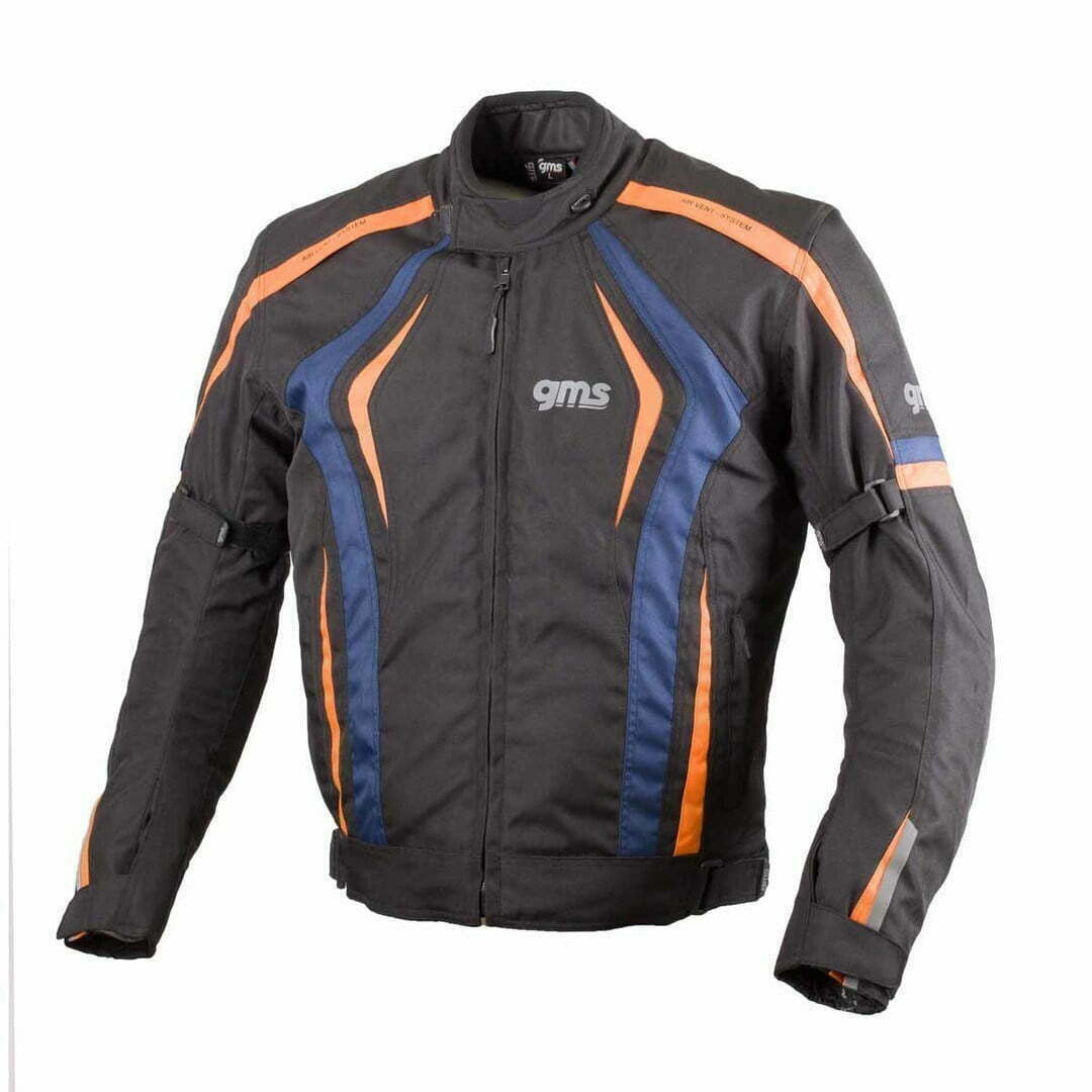 GMS Textil Mc-Jakke Blouson Pace Sort /Orange /Blå 