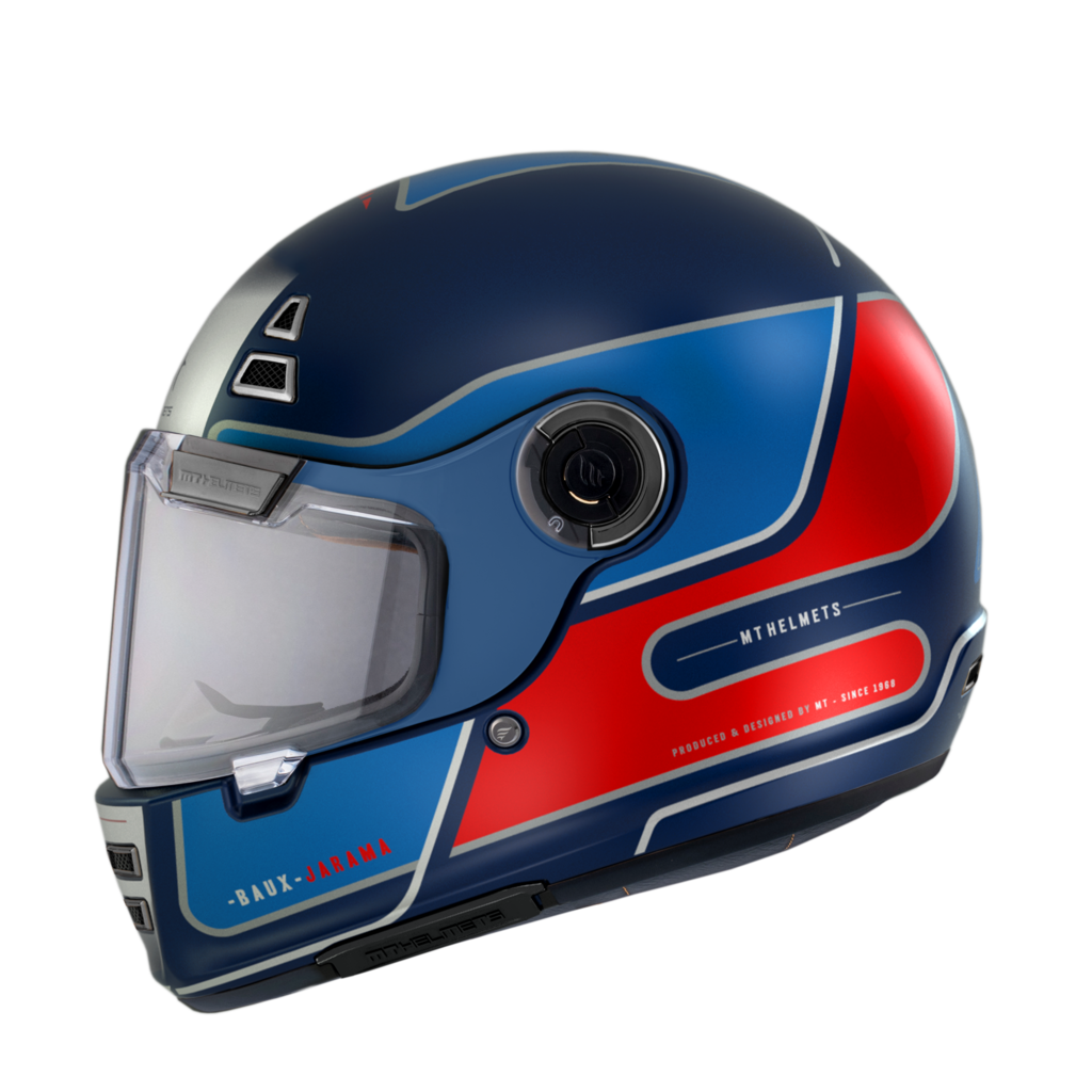 MT -hjelme Integral MC Helmet Jarama Baux B7 Blue Matt