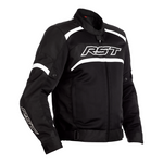 RST Textil Mc-Jakke Pilot Sort /Hvid 