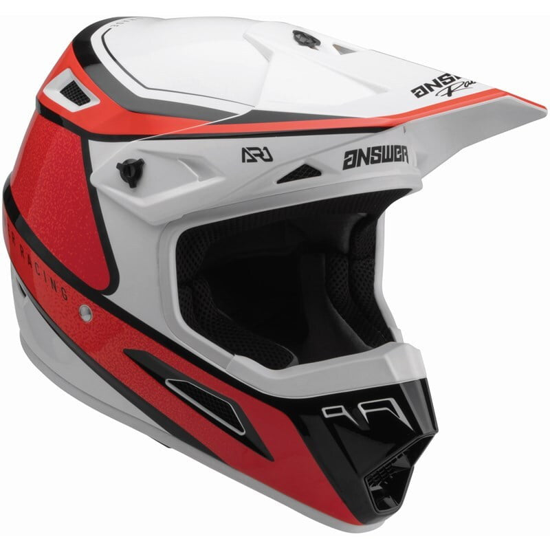 Answer Barn Cross MC Helmet Ar1 Vivd Red /White