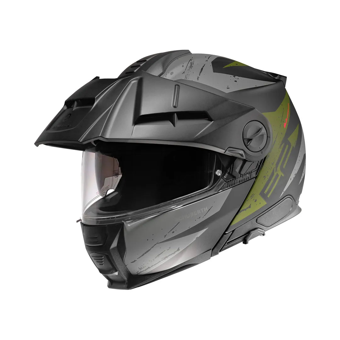 Schuberth åbnelig MC -hjelm E2 Explorer Khaki