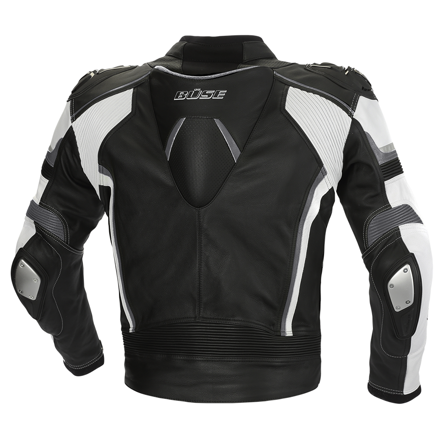 BUSE MC-Skin Jacket Mille sort /hvid