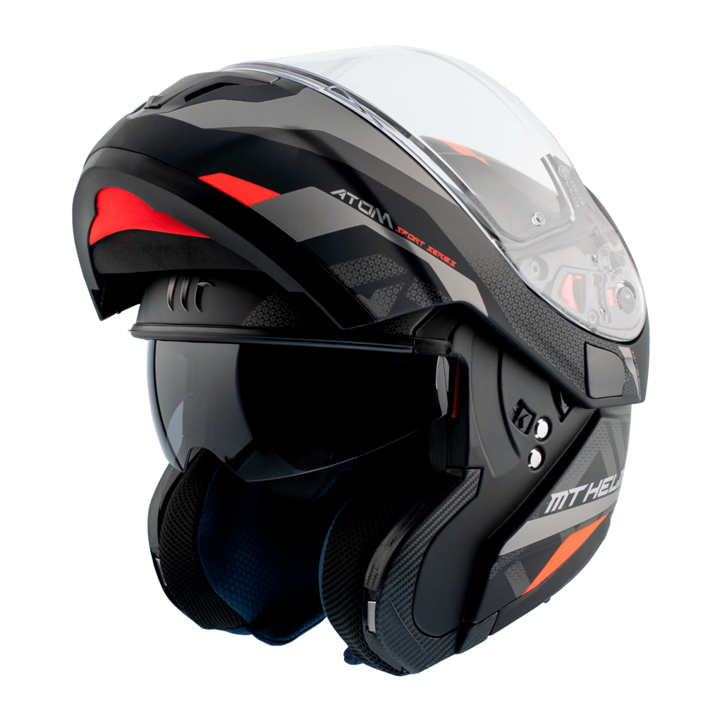 MT Helmets åbelige MC -hjelmatom Matt Black