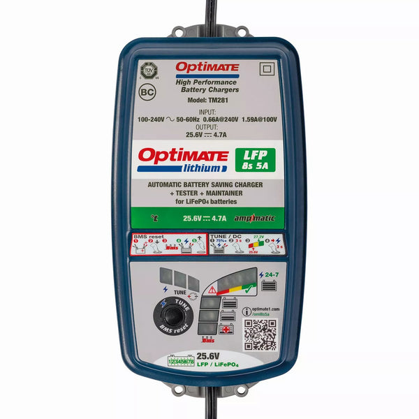 Tecmate Charger Opt Lithium 8S 5A TM280