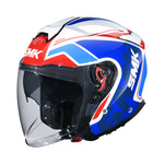 SMK Jet MC Helmet GTJ Tourer White /Red