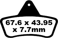 EBC BRAKE PAD CARBON TT DIRT FA271TT