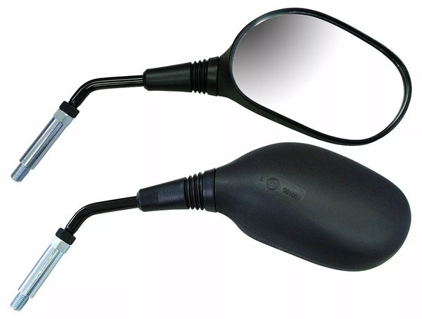 Emgo Mirror Black Venstre EC STEM 20-55292