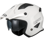 Rocc open motorcycle helmet 200 white