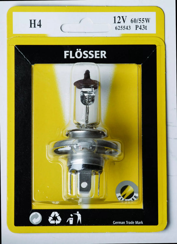 Flosserpære H4 12V 60/55W P43T 10PK 62554310PK