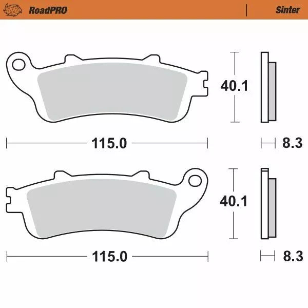 Moto-Master Brake Pad Sinter Front 405101