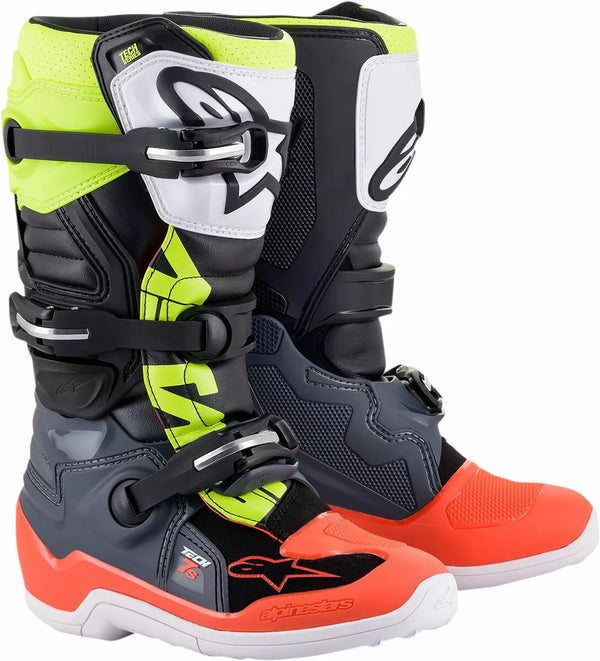 Alpinestars (MX) Boot Tech7s Gy/Rd/YL 7 2015017-9058-7