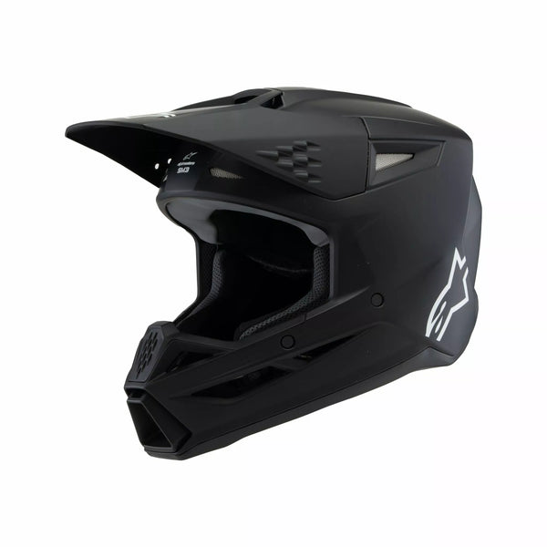 Alpinestars (MX) hjelm Yth SM3 Solid Black YL 8302425-110-look