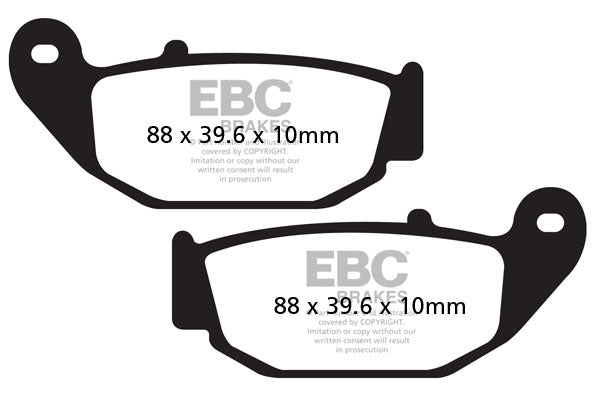 EBC Brake Pad FA ser organisk FA629 ud