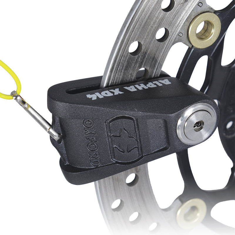 Oxford Disc Brake Lock Alpha XD14 Disc Lock - Ø14mm sort