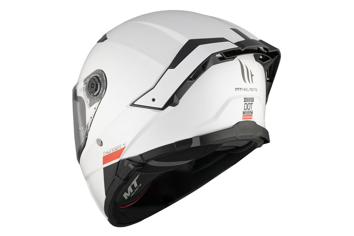 MT -hjelme Integral MC Helmet Thunder 4 SV White