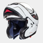 MT Helmets åbelige MC -hjelmatom White